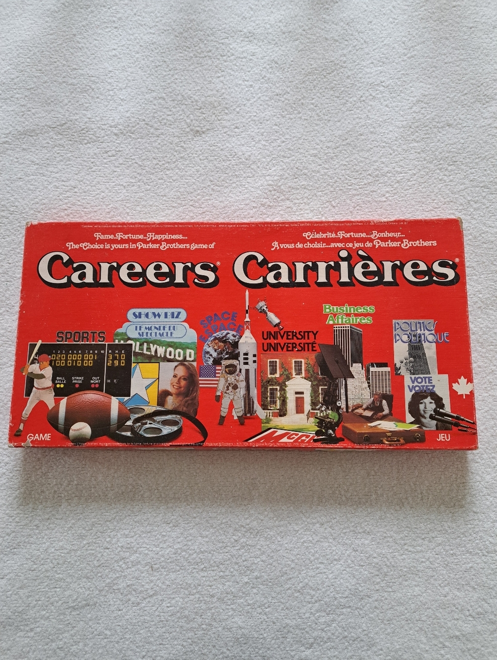 Vintage Careers Board Game 1979 Complete Parker Brothers 70s Bilingual Version